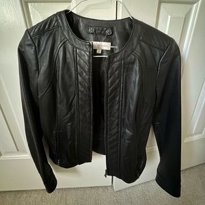 Tory Burch Leather Jacket, Size 2, 100% genuine leather